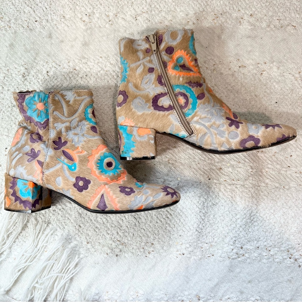 AGL Multicolor Patterned Ankle Boots - image 3
